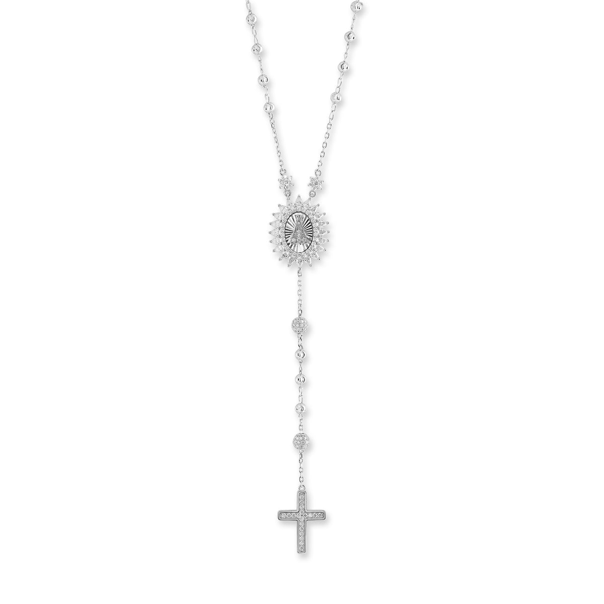Terço Medalha Nossa Senhora Aparecida moissanite