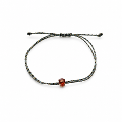 Pulseira Safira laranja 4X6mm