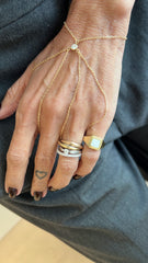 Pulseira de mão Karime moissanite