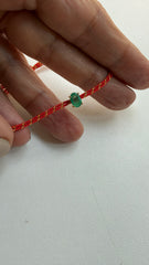 Pulseira esmeralda oval 4X6mm
