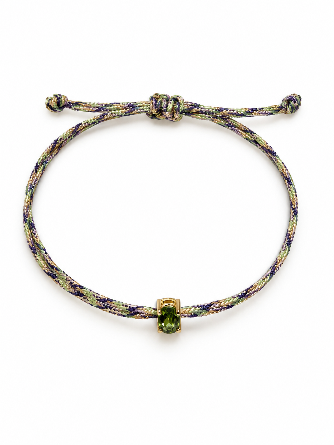 Pulseira fio de seda turmalina Paraíba