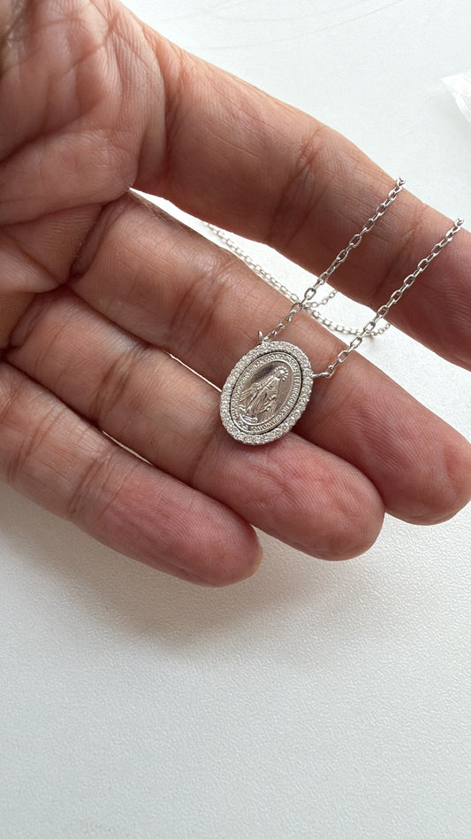 Medalha Milagrosa Moissanite