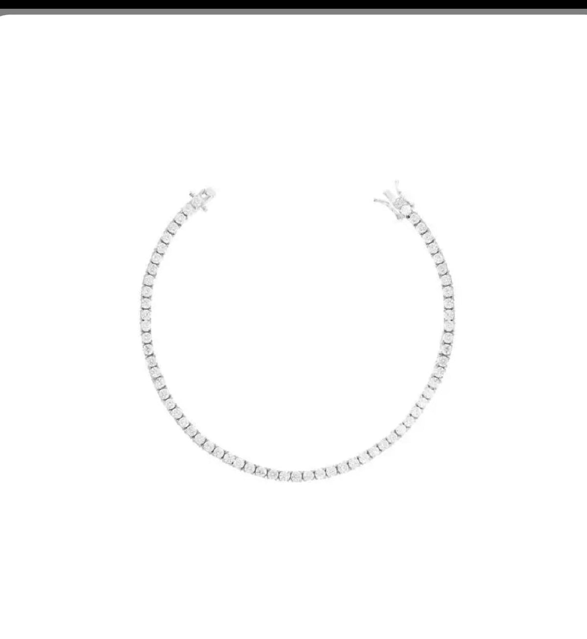 Pulseira Riviera Moissanite 21 cm
