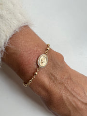 Pulseira Nossa Senhora das Graças c Cruz