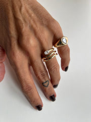 Anel moissanite Alexia