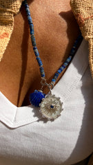 Colar pastilhas Lapis lazuli