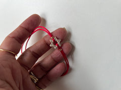 Pulseira fio de seda Estrela de David