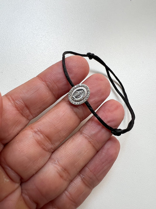 Pulseira fio de seda Nossa Senhora das Graças