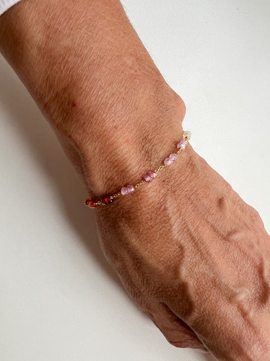 Pulseiras pedras variadas