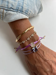 Pulseira fio de seda smile