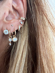 Piercing liso duas fileiras