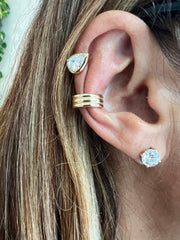 Piercing liso 3 fileiras