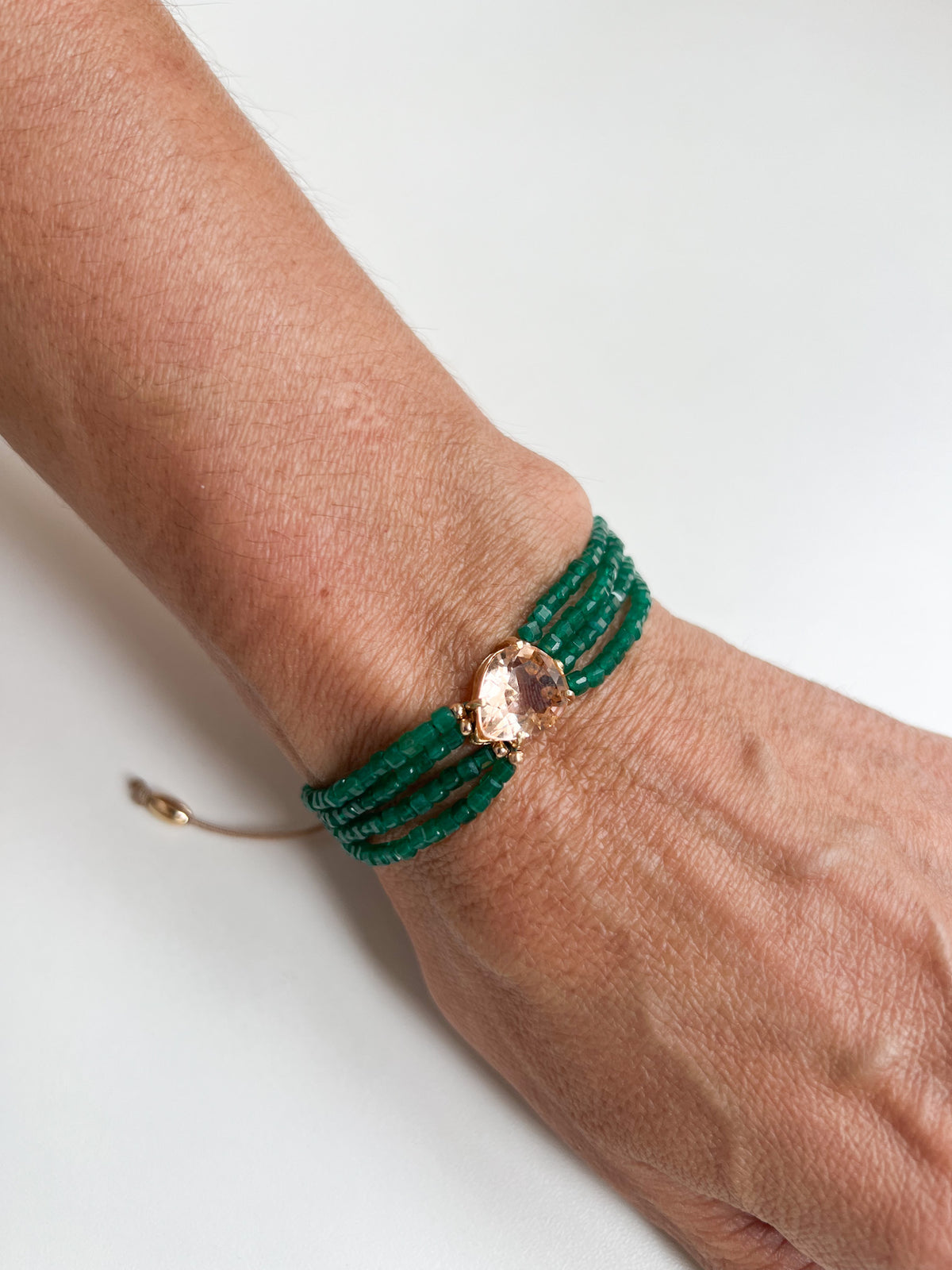 Pulseira pedras Jade