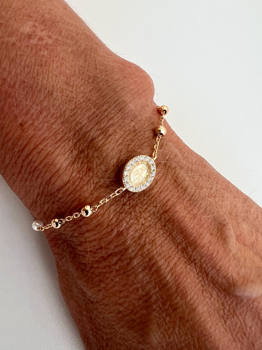Pulseira mini medalha milagrosa