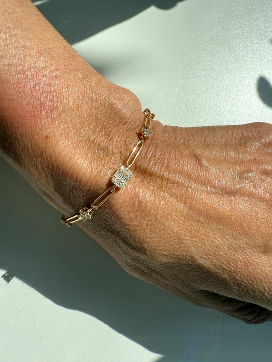 Pulseira baguetes heart