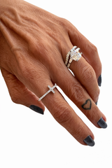 Anel Cruz moissanite