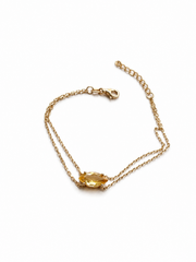 Pulseira navete citrino