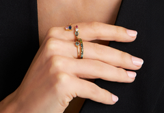 Anel Saphiras colore