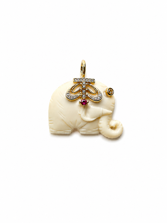 Pingente elefante off White