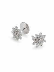 Brinco floco neve Moissanite