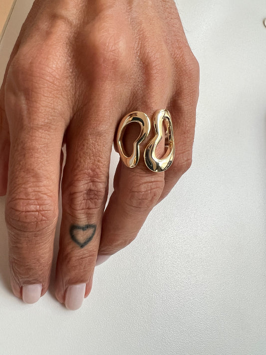 Anel two hearts