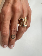 Anel two hearts