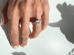 Anel solitário  Jack moissanite
