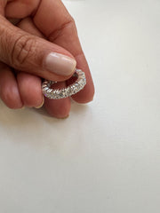 Aliança inteira moissanite