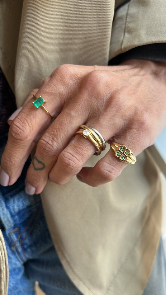 Anel chanceux - ouro 18k - Helen Gordilho