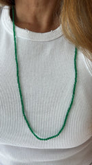 Colar alongado Jade verde - Helen Gordilho