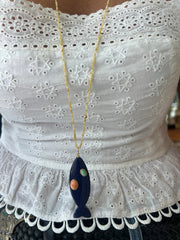 Colar fish pedras - Helen Gordilho
