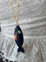Colar fish pedras - Helen Gordilho