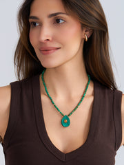 Colar Malaquitas gota