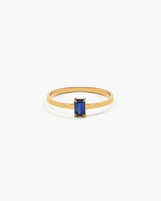 Anel Bleu - ouro 18k -safira azul