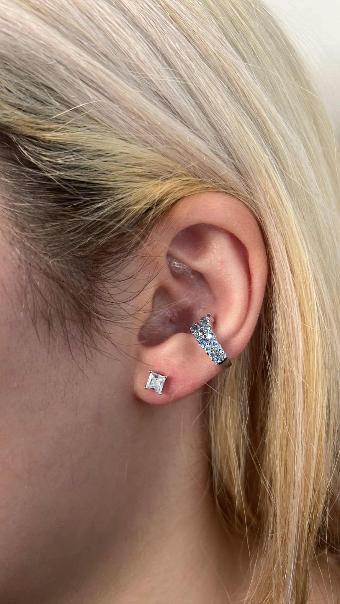 Piercing 2 Fileiras Cristal tanzanita - Helen Gordilho
