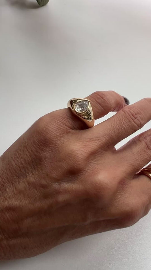 Anel moissanite Alexia