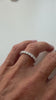 Anel aparador moissanite 3mm