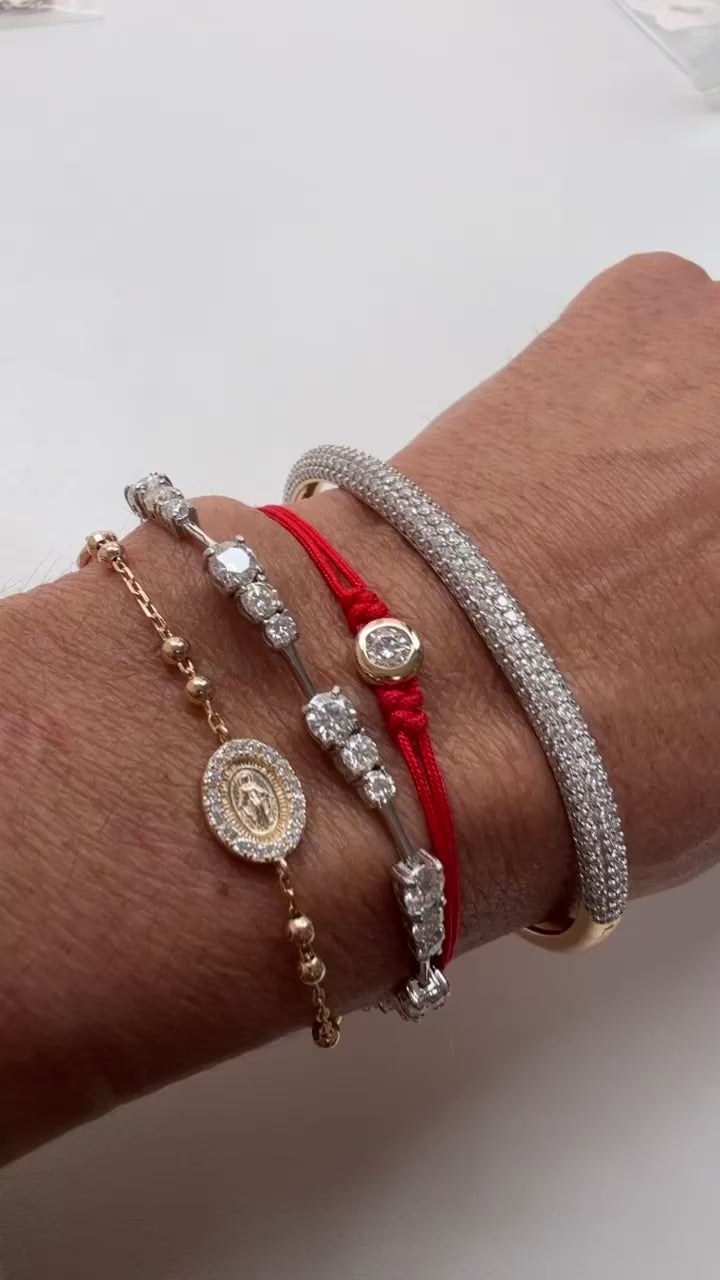 Bracelete Pavè moissanite