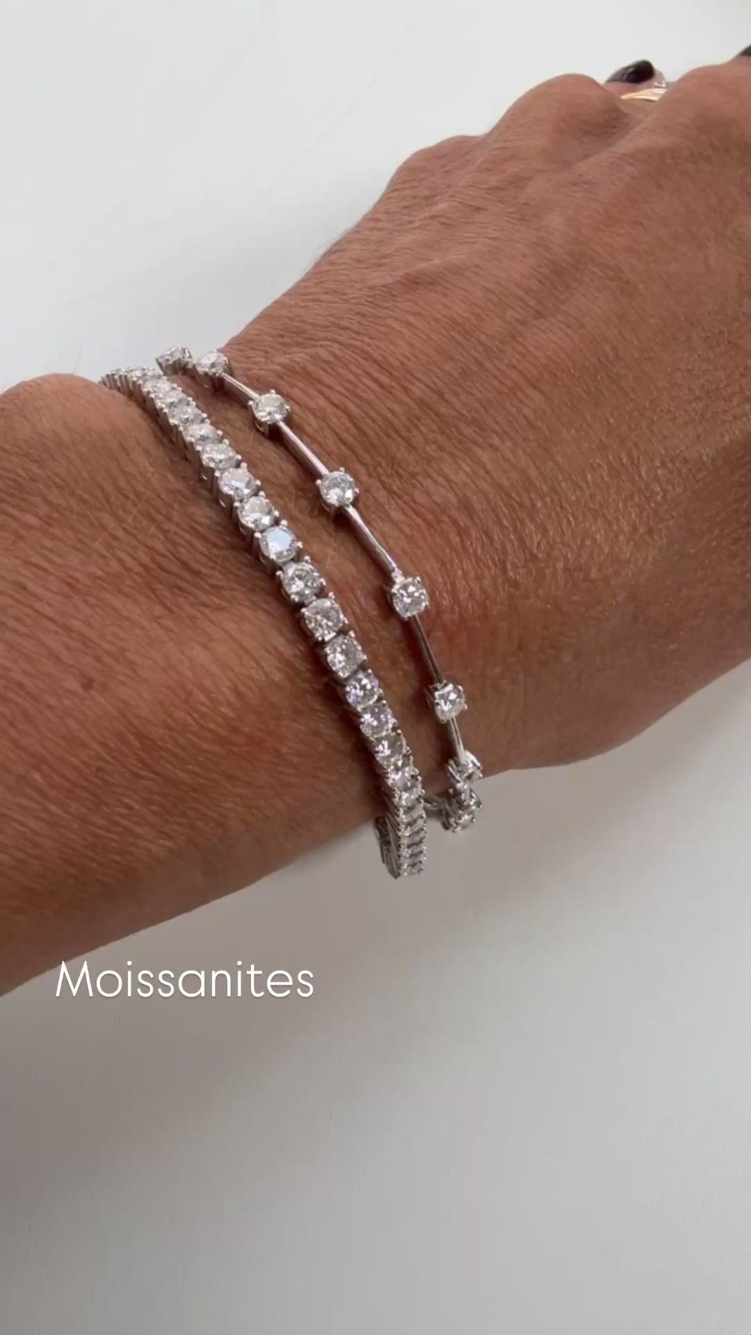 Pulseira Riviera Moissanite 21 cm