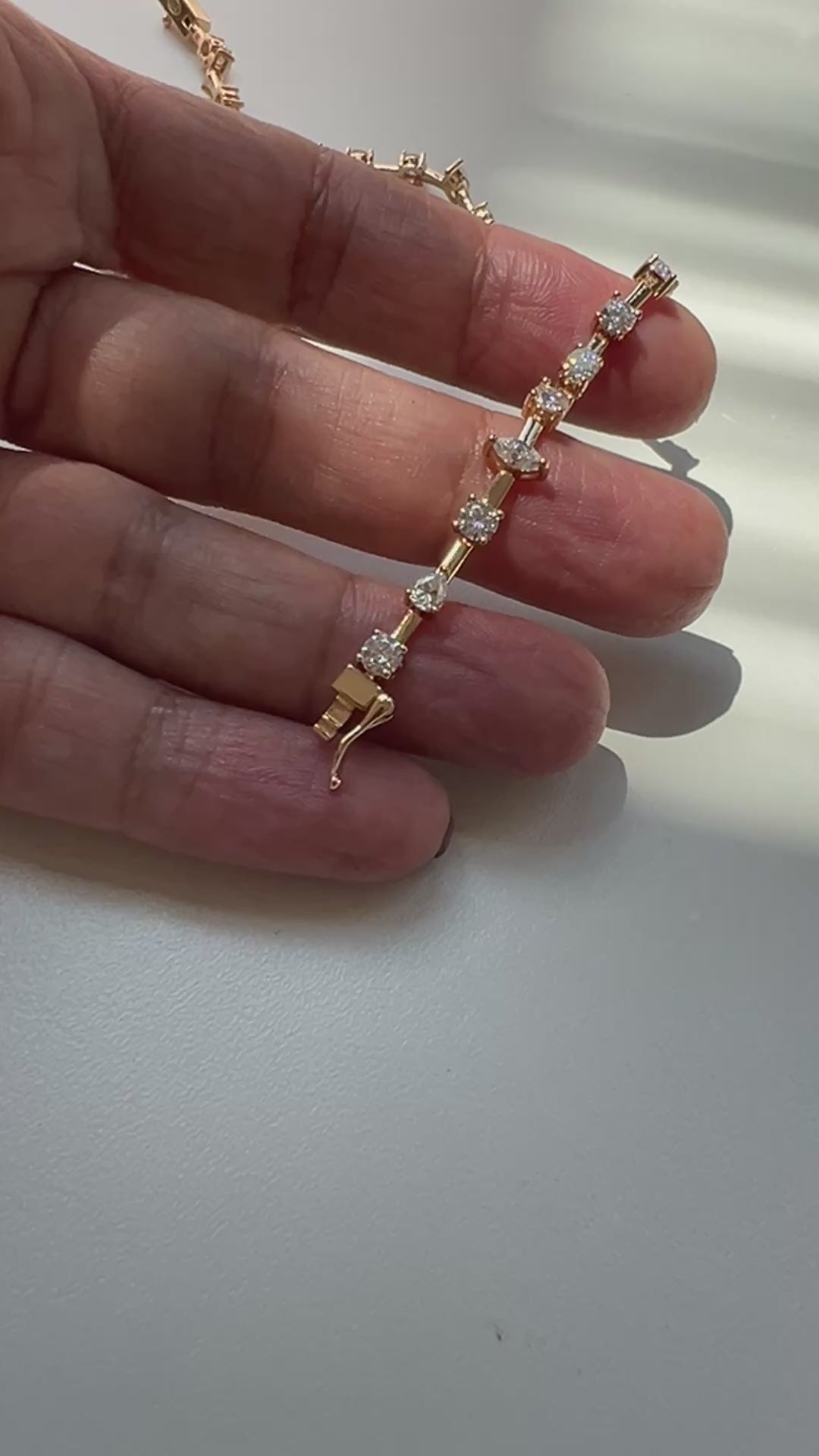 Pulseira riviera fio faca gotas princess