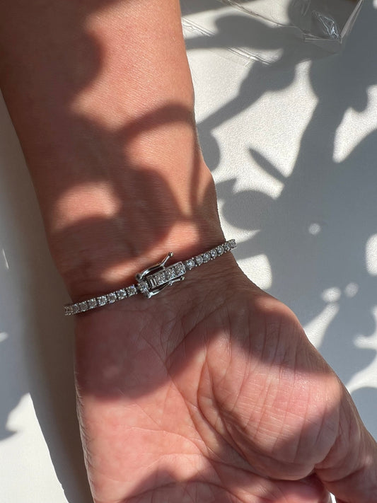 Pulseira Riviera /moissanite - Helen Gordilho