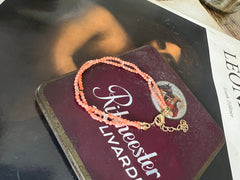 Pulseira Tati coral dois fios - Helen Gordilho